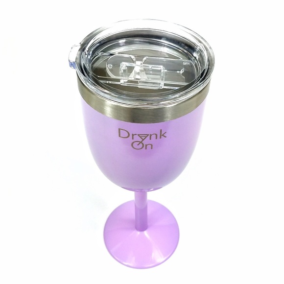 10oz Stainless Steel Wine Tumbler w/ a FREE Straw! - Picture 6 of 7